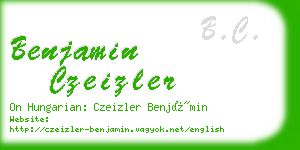 benjamin czeizler business card